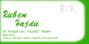 ruben hajdu business card